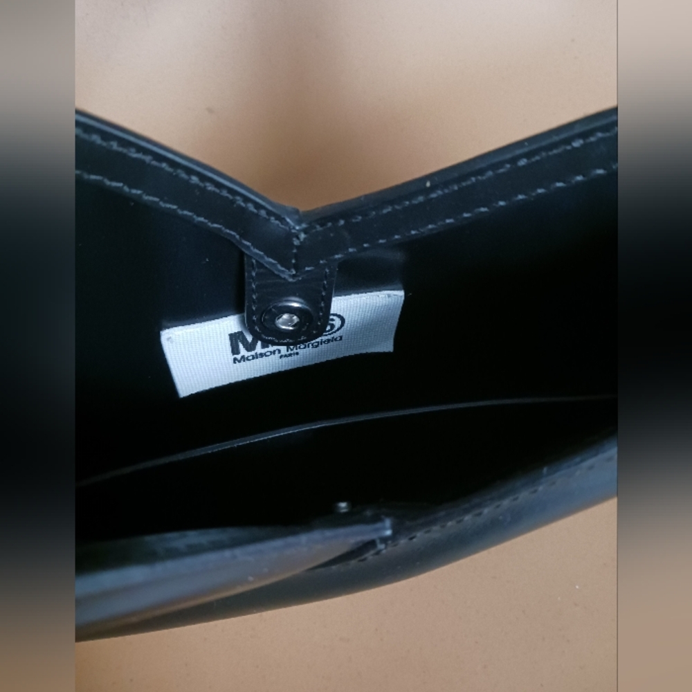 MM6 Maison Margiela Japanes Accordion Baguette  Shoulder Bag, Black - Picture 11 of 12
